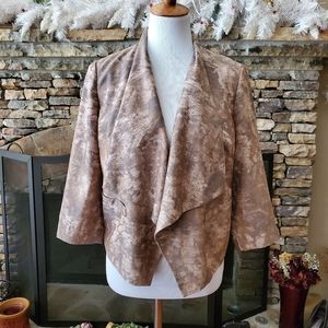 Coldwater Creek open front printed jacket